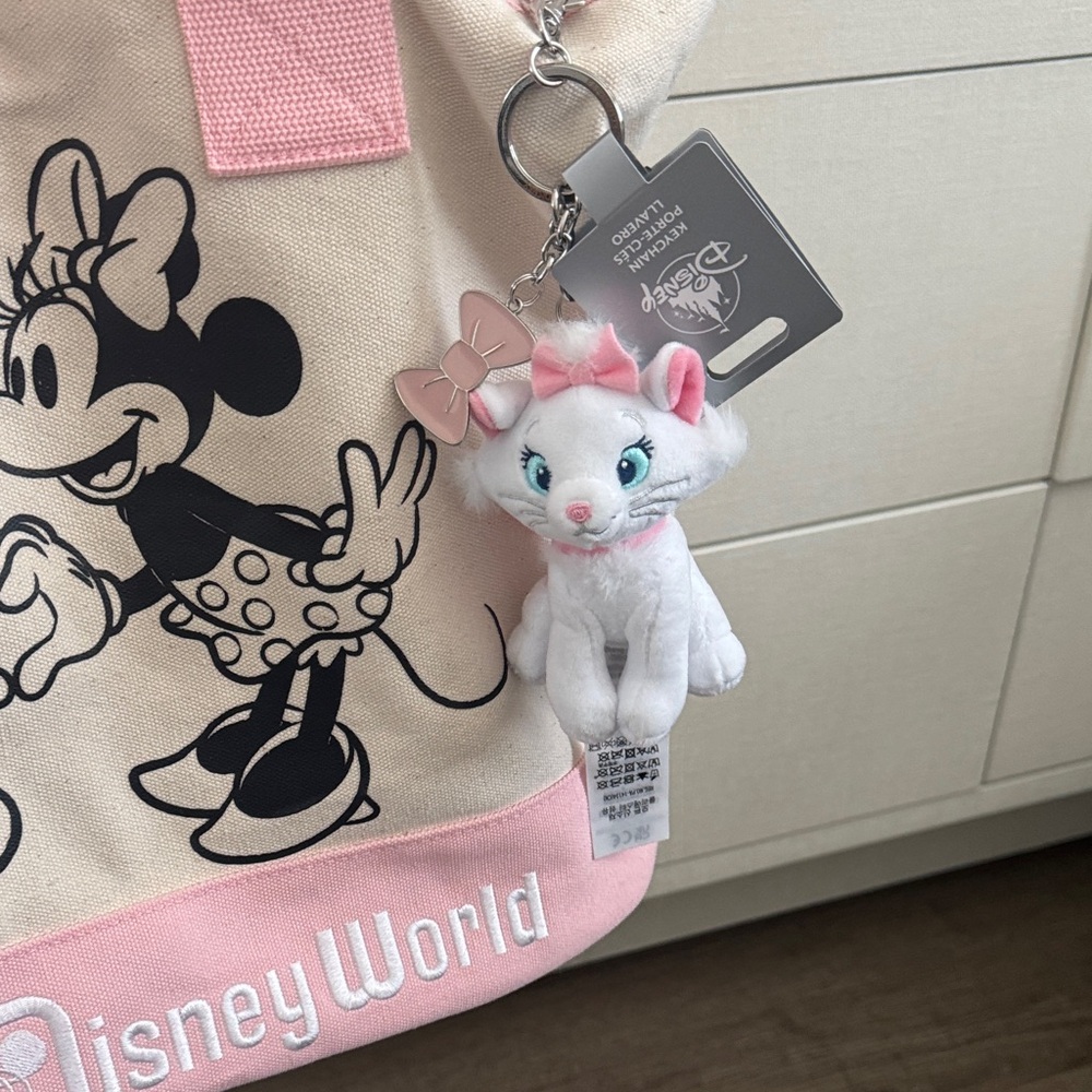 Disney Cream and Pink Mickey & Minnie Canvas Tote - Picture 4 of 10